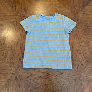 Primary Blue and Orange Striped Tee